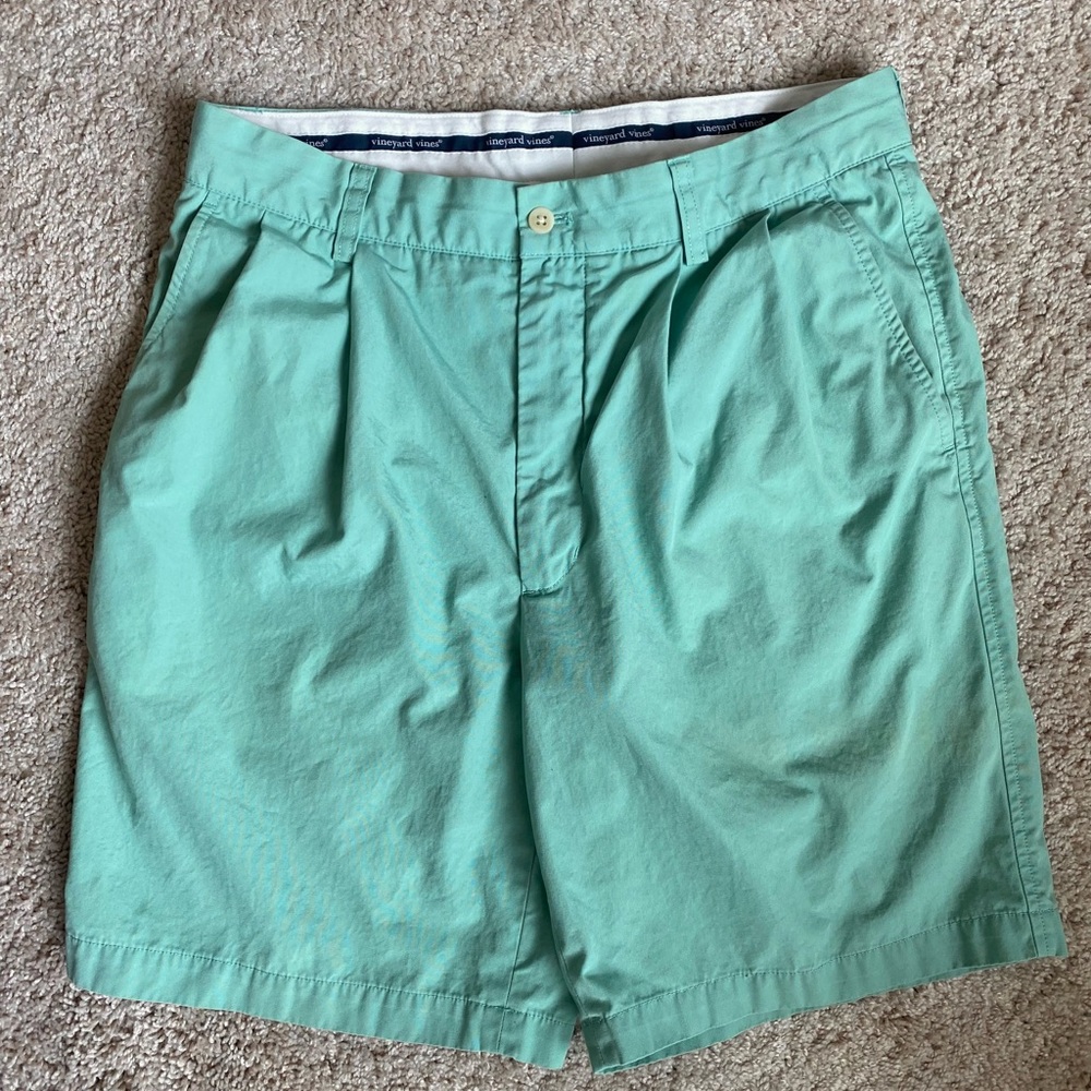 Vineyard Vines Shorts - Pleated Shorts - Green Shorts - Shep & Ian Men’s Shorts